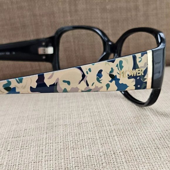 Flower Women Eyeglasses/Sunglasses Frame Black Glasses 57[]17 135 Frame - Picture 4 of 11